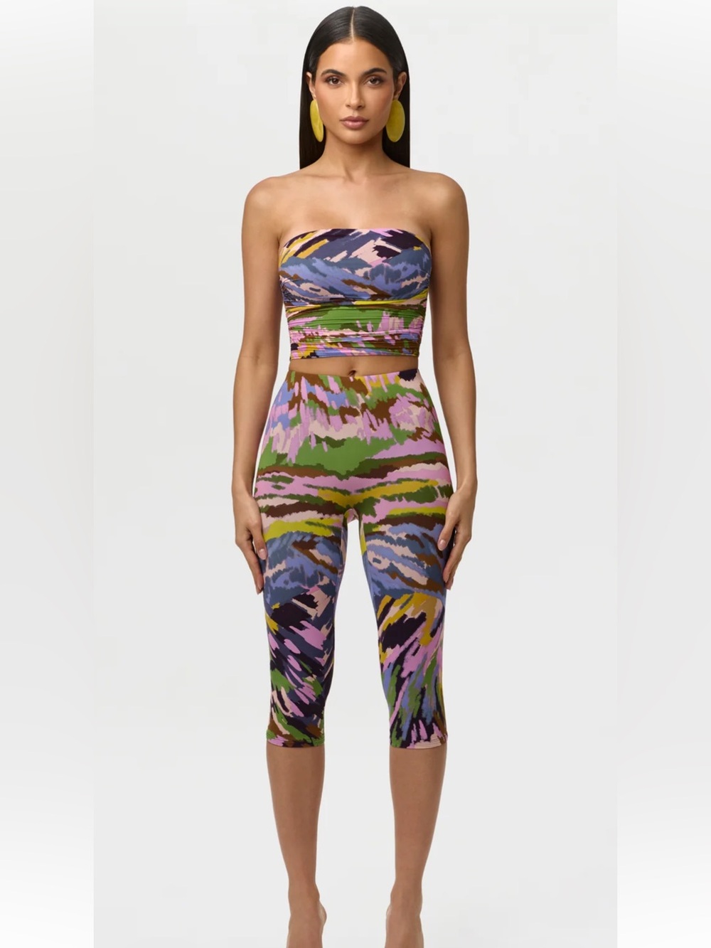 NEW NAKED WARDROBE CAPRI PRINT SET